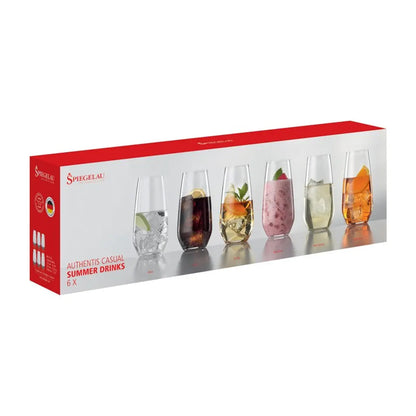 Spiegleau Authentic Casual Summer Drinks (6 pieces)