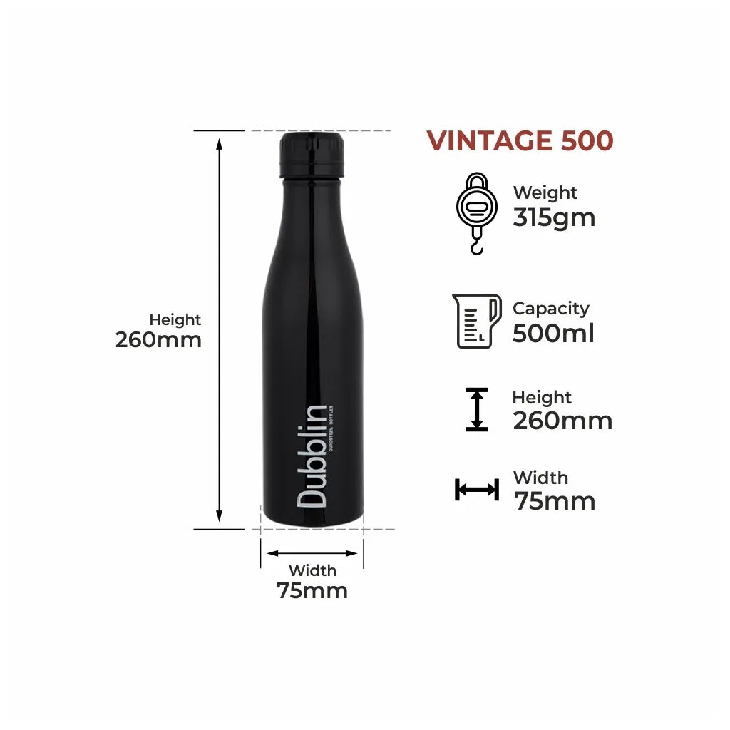 Dubblin Vintage 500 Stainless Steel Bottle