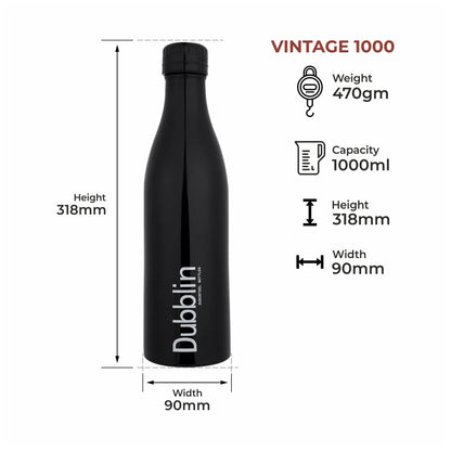 Dubblin Vintage 1000 Stainless Steel Bottle